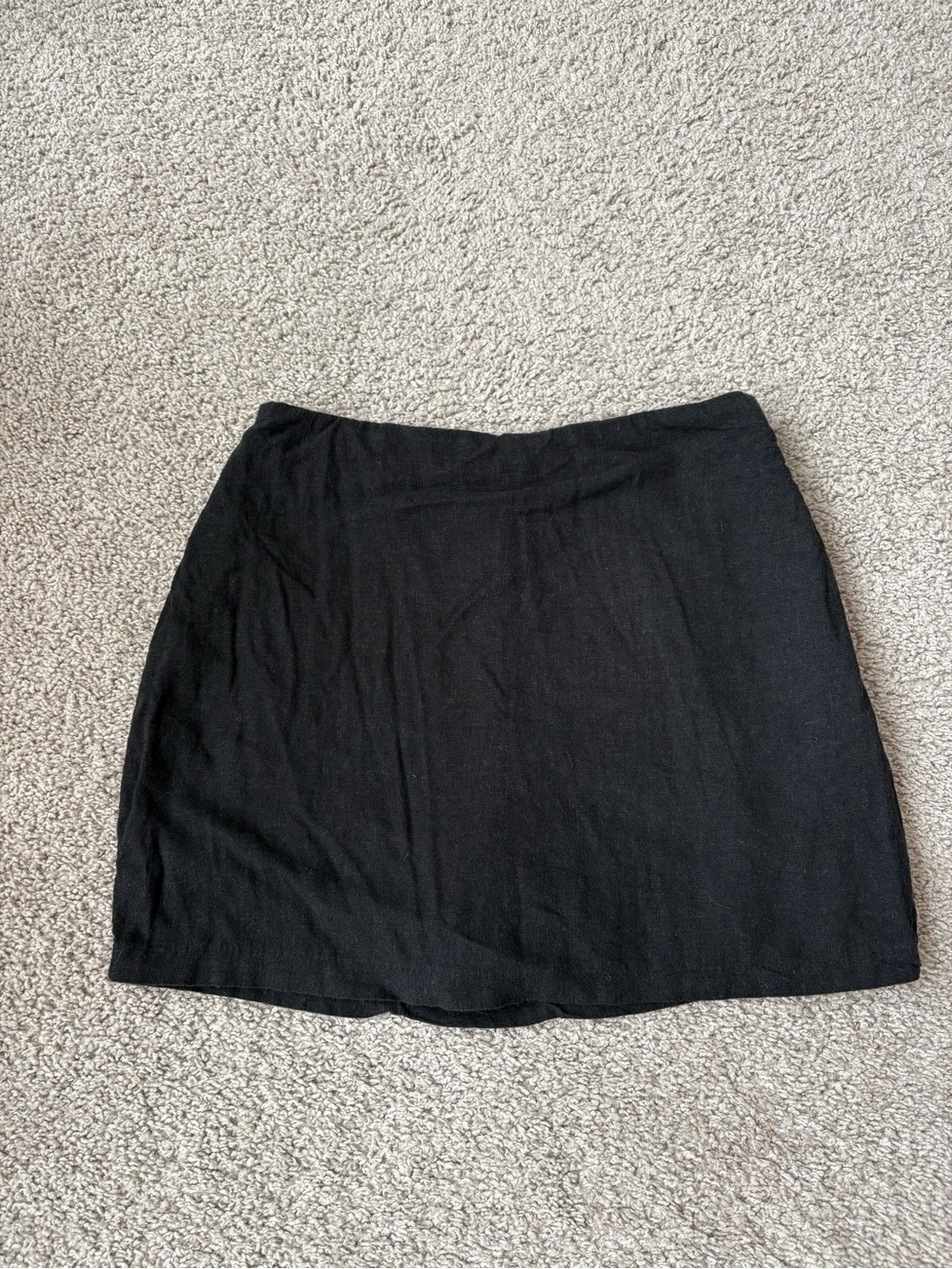 Abercrombie linen Classic Black Women's Mini Skirt